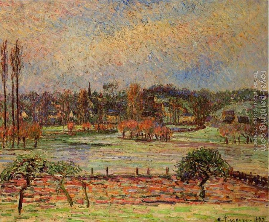 Camille Pissarro : Flood, Morning Effect, Eragny